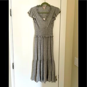 Rebecca Taylor knit smocked tiered dress